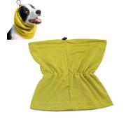 Universal cooling dog headband with adjustable ear flaps, suitable for dogs, ideal for summer, beach, travel, camping (Bright Yellow, M)