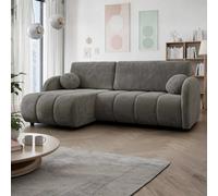 Universal Corner Sofa Zara L 2R+Lc With Sleeping Function And Storage Brown