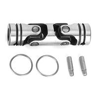 Universal Coupling 3 - Section Alloy Steel Shaft Coupling, Industrial Universal Joint Coupling with Ring and Iron Pin for Precision Mechanical Systems