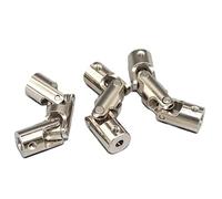 universal coupling Rotatable Universal Joint Coupling Metal 10mm 12mm 15mm 20mm Boat Car Shaft Coupler Motor Connector Driveshaft Coupling Connector(15mm-15mm)