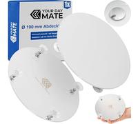 Universal Cover for Shower Drain, Ø 190 mm, Made of 2.8 mm Stainless Steel, Suction Cup Installation, Compatible with All Brands Such as Viega, Grohe, Geberit, Dallmer, Wirquin, etc.