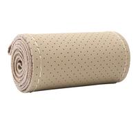 Universal Cowhide DIY Steering Wheel Cover with Needles and Thread 15-Inch Genuine Leather Hand Sewn Steering Wheel Covers Soft Hand Sewing On Wrap Cover Fit 15 Inch Dia for Car(13)