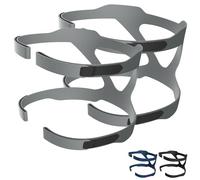 Universal CPAP Headgear 2 Pack, Hersvin Replacement Headband Straps Compatible with Most Nasal, Full-Face Sleep Apnea Masks (Gray)