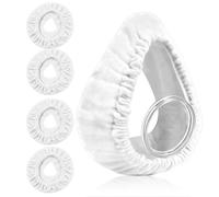 Universal Cpap Mask Liners 4 Pack Full-Face Cpap Soft Cotton Fabric Cushion Sleep Apnea Mask Cover Compatible with Resmed Airfit And Airtouch F20 and F10 for Most Full Face Masks White