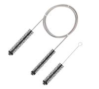 Universal CPAP Tube and Mask Cleaning Brush - Stainless Steel Flexible Feeding Tube Cleaner for Hoses Wire Bristle Solution, Easily Clean Standard Tubing Kit (Black)