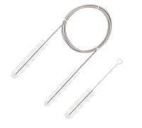 Universal CPAP Tube and Mask Cleaning Brush - Stainless Steel Flexible Feeding Tube Cleaner for Hoses Wire Bristle Solution, Easily Clean Standard Tubing Kit (White)
