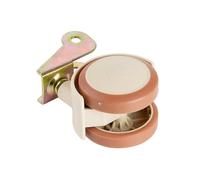 Universal crib Swivel Casters Cabinet Clamp with Brake Wheels Nylon Furniture support leg for Chairs(Screw thread-M6X15)