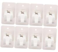 Universal Curtain Rod Holders, 8 Pack Adjustable Bracket Set for Drapery & Shower, No Drill Installation, Versatile Ceiling Hooks, Curtain Tiebacks, Strong Support, Easy to Install