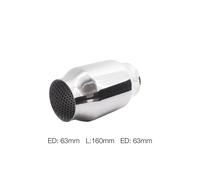 Universal Custom Stainless Steel Muffler Round Outlet ESR4 - Simoni Racing