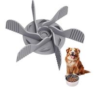 Universal Cut-to-Fit Slow Feeder Insert with Strong Suction Cups - Adjustable Maze Liner to Slow Down Eating for Dogs & Cats - Compatible with Most Standard Bowls & Dishes (One)