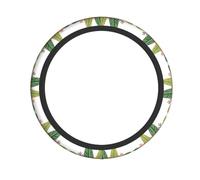 Universal Cute sloth & Leaves Print Steering Wheel Cover â€“ Neoprene Car Steering Wheel Cover for Auto, SUV, Trucks & ATV