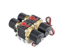 Universal DC 12V 200PSI Air Ride Dual Stations Manifold Solenoid Valve
