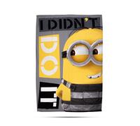 UNIVERSAL DESPICABLE ME Despicable Me 'Jailbird' Fleece Blanket-Large Print Design, Polyester, Multicolour, Single