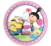 Universal Despicable Me Fluffy Paper Plates 23cm 8CT