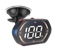 Universal Digital GPS Speedometer HUD for Cars - 2025 New Head Up Display with MPH/KMH, Overspeed Alarm, Fatigue Alert, Large LED Font, Plug & Play USB, Auto Brightness - Fits All Vehicles (Yellow)