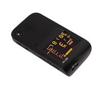 Universal Digital Metronome Tuner 3 in 1 USB Rechargeable with Tone Generator and Microphone Pickup for Guitar Piano Violin Ukulele Black ABS
