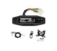 Universal Digital Motorcycle Speedometer Moto Meter Tachometer Odometer Instrument Sensor Speed Gauge Tacho RPM Speedometer(With 2 bracket)