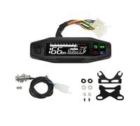 Universal Digital Motorcycle Speedometer Moto Meter Tachometer Odometer Instrument Sensor Speed Gauge Tacho RPM Odometer Gauge Moto(With W bracket)
