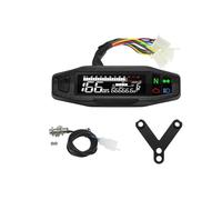 Universal Digital Motorcycle Speedometer Moto Meter Tachometer Odometer Instrument Sensor Speed Gauge Tacho RPM Speedometer(With Y bracket)