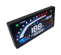 Universal Digital Motorcycle Speedometer with LED Odometer and Multi-Function Indicator for Motorbikes