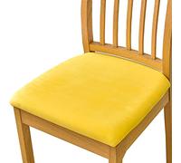 Universal Dining Chair Covers, 4-Piece Set, Non-Slip Soft Velvet Stretch Chair Protector for Home Decoration, Dining Room & Hotel Chairs