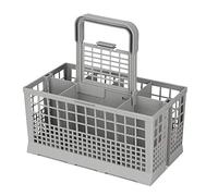 Universal Dishwasher Cutlery Basket, 21x16x22 cm, 8 Compartments, Grey, Compatible with Kenmore, Maytag, KitchenAid, Samsung, GE, etc.