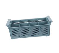 Universal Dishwasher Cutlery Basket Replacement with 8 Compartments | Plastic Drainer with Handles, Mesh Grid Layout, Secure Utensil Wash and Faster Drying for Kitchen Sinkside Use