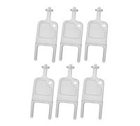 Universal Dispenser Key Compatible with Jofel C Fold Paper & Towel Holders, Replacement Access Key for Commercial Washrooms, Offices & Public Buildings - 6 Pack
