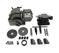 Universal Dividing Head BS-0 4 Inches 5 Inch CNC 4th Rotary Axis 100mm 125mm 3 Jaw Chuck Tailstock Center Height 100mm(BS-0 4 Inch)