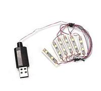 Universal DIY Led Light, USB Charging Shining Decoration Bricks Bar Type Lamp for Model ABS Led USB Lighting Kit Small Thin Led Under Counter Lighting for Room Shelf Desk Display