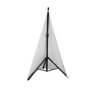 Universal DJ Light Speaker Stand Cover - Double-Sided Stretchable Tripod Scrim Cover for Cable Concealment, White