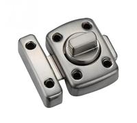 Universal Door Latch Gate Sliding Lock Bolt Zinc Alloy with Screws 1Pcs(Brushed)