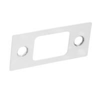 Universal Door Strike Plate Stainless Steel Dead Bolt Latch Reinforcement | White Smooth Finish, Wear-resistant Metal Construction, for Front Doors, Home Lock Installation and Latch Repairs