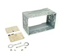 Universal Double Din 2 Din Stereo Radio Replacement Fitting Cage Kit Installation MP5 Player Radio Mounting Frame(Metal Frame Hardware)