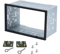 Universal Double DIN Car Stereo Cage,with Metal Frame, Car Radio Fitting Kit,for DVD Players, ISO, CD, GPS Navigation mounting Brackets