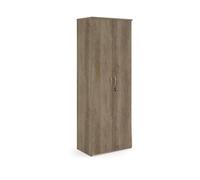 Universal double door cupboard 2140mm high with 5 shelves - Nebraska Oak