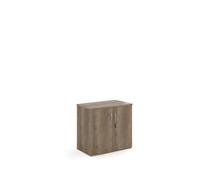 Universal double door cupboard 740mm high with 1 shelf - Nebraska Oak
