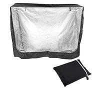 Universal Double Hutch Cover, Moisture Resistant Rabbit Hutch Cover for Dustproof Hutch Cover for Rubbits, Cats, Hamster, Kitten, Pets House Accessories-Black 122 * 50 * 105cm