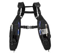 Universal Double Radio Shoulder Holster Chest Harness Vest Rig Radio Harness Shoulder Radio Holder Radio Holster for Police Firefighter Two Way Radio Walkie Talkie Rescue Essentials