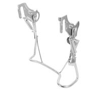 Universal Double Stand Foot Support, Steel Adjustable Length Silver | Dual Support Design, Heavy Load Bearing, Maintenance Support, Scooter Commuters and E-bike Riders