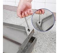 Universal Drain Cover Lifting Bar Heavy-Duty Manhole Hook Drainage Grate Puller Tool for Easy Access to Drain Covers Durable and Reliable Sewer Lid Lifter