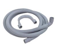 SPARES2GO Universal Drain Hose with Right Angle End for Dishwashers (2.5m, 19mm / 21mm)