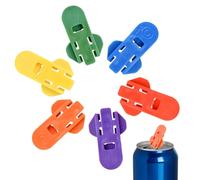 Universal Drinks Can Opener-Multicolored Manual Ring Openers & Beverage Can Lid Protectors - Compact, Handy & Leakproof Easy Can Openers for Soda and Beer Cans