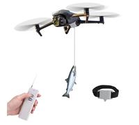 Universal Drone Airdrop System Compatible for DJI Mavic Mini 4 Pro, Mini 3, Mini 2, Air 2, Air 2S, Mavic 3 Pro, Mavic 2 - Payload Clip, Release Device, Airdropper for Fish Bait Ring Thrower (No Drone