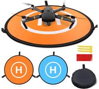 Universal Drone Landing Pad Waterproof Helipad 75 cm / 30 inch Orange / Blue