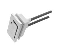 Universal Dual Flush Toilet Tank Button Replacement with Abs Chrome | Rectangular Modern Actuator, Tool Free Direct Fit Structure, Dual Independent Controls, Scratch and Fade Resistance