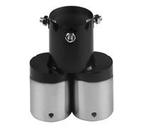 Universal Dual Outlet Car Exhaust Tip Stainless Steel Muffler Silencer For Straight Exhaust 15 To 22L Models Exhaust Tip Tail Pipe Trim