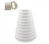 Universal Duct Reducer Connector, Ducting Reducer 200mm to 100mm Duct Pipe Reduction Connector, Pipe Connector Adaptor (100-200mm)