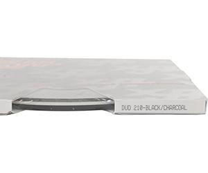 Universal Duo-Tone 0204210 - Auto Customizing 2 Color Dual Pinstripe - 4/16" x 150' (1/8” Stripe, 1/16" Gap, Then 1/16” Stripe) - 210-Black/Charcoal Metallic