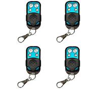 Universal Duplicator 4 Pack Garage Door Remote, 433.92 Mhz for Gate, Electric Gate Remote Control Key Fob, Cloning Keychain